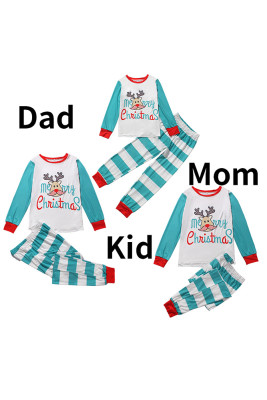Family Matching Christmas Long Sleeve Tops&Pants Loungewear Unishe Wholesale