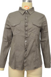 Button Down Pockets Jacket Women UNISHE Wholesale