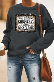 ROCK N ROLL Print O-neck Long Sleeve Sweatshirts Women UNISHE Wholesale