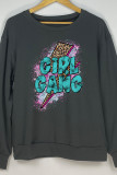 Girl Gang Print O-neck Long Sleeve Sweatshirts Women UNISHE Wholesale