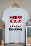 MERRY Christmas Printed Tees for Women UNISHE Wholesale Short Sleeve T shirts Top
