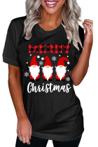 MERRY Christmas Printed Tees for Women UNISHE Wholesale Short Sleeve T shirts Top