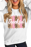 Thankful Print O-neck Long Sleeve Sweatshirts Women UNISHE Wholesale