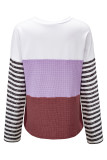 Relaxed Fit Colorblock Bell Sleeve Top