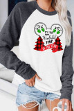 It’s The Most Wonderful Time Of The Year Christmas Color Block Long Sleeve Top UNISHE Wholesale