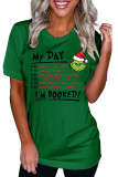 Grinch Christmas Graphic Tees for Women UNISHE Wholesale Short Sleeve T shirts Top