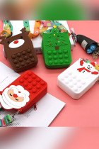 POP IT Christmas Tree Elk Snowman Fidget Coin Purse Push Bubble Unishe Wholesale MOQ5pcs