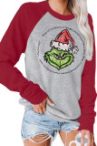 Grinch Christmas O-neck Long Sleeves Top Women Unishe Wholesale