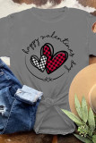 Happy Valentine's Day Graphic Tee Women UNISHE Wholesale Short Sleeve T shirts Top