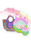 POP IT Push Bubble Colorful Handbag Unishe Wholesale MOQ 3PCS
