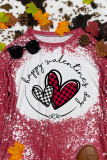 Happy Valentine's Day Bleached Long Sleeves Top Unishe Wholesale