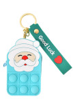 POP IT Santa Claus Coin Purse Keychain Push Bubble Unishe Wholesale MOQ5pcs