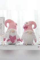 Valentine's Day Pink Desktop Decoration Knitting Dwarf Doll Unishe Wholesale MOQ3pcs