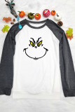 Grinch Face Pullover Long Sleeves Top Women Unishe Wholesale