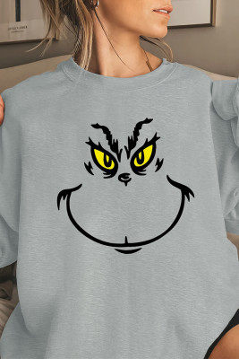 Grinch Face Pullover Longsleeve Sweatshirt Unishe Wholesale