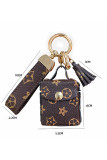 Leather Full Printed Keychain Bag Pendant Earphone Cover Unishe Wholesale MOQ5pcs