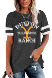 Yellowstone Dutton Ranch Graphic Tees for Women UNISHE Wholesale Short Sleeve T shirts Top 