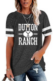 Yellowstone Dutton Ranch Graphic Tees for Women UNISHE Wholesale Short Sleeve T shirts Top 