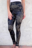 Black Leopard Print Tummy Control High Waist Leggings