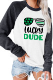 One Lucky Dude Long Sleeves Top Women Unishe Wholesale