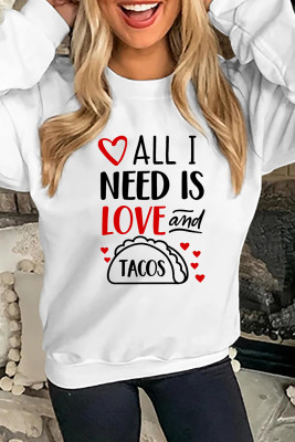 All I Need Is Love And Tacos Pullover Longsleeve Sweatshirt Unishe Wholesale