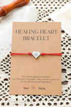 Stainless Steel Healing Heart Braided Bracelet Unishe Wholesale MOQ 5pcs