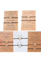 Alloy Sun & Moon Braided Bracelets Unishe Wholesale MOQ 5pcs
