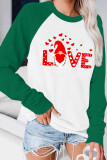 Valentine's Day Gnome Print Long Sleeves Top Women Unishe Wholesale 