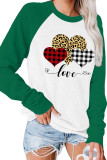 Leopard Print Heart Long Sleeves Top Women Unishe Wholesale
