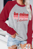 Be Mine,Valentine Print Long Sleeves Top Women Unishe Wholesale
