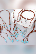 Bohemia Style Vintage Turquoise Necklace And Earrings Unishe Wholesale MOQ 5pcs