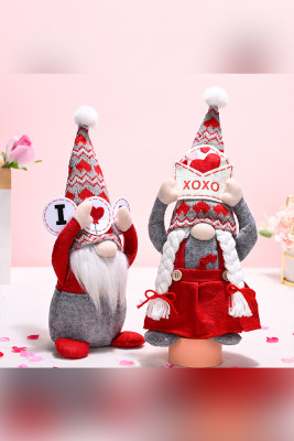 Valentine's Day Decoration Heart Dwarf Doll Unishe Wholesale MOQ 3pcs