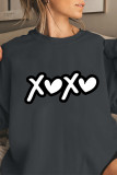 Xoxo Valentine's Day Print Pullover Sweatshirt Unishe Wholesale