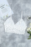 White Chunky Lace Bralette