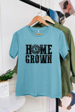 Home Grown Print Graphic Tees for Women UNISHE Wholesale Short Sleeve T shirts Top