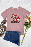 Christmas Printed Graphic Tees for Women UNISHE Wholesale Short Sleeve T shirts Top