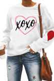Heart XOXO Pullover Longsleeve Sweatshirt Unishe Wholesale
