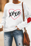 Heart XOXO Pullover Longsleeve Sweatshirt Unishe Wholesale