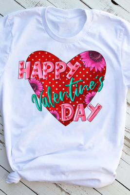 Valentines Day Print Short Sleeve Graphic Tee Unishe Wholesale