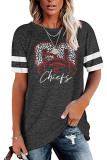 Go Chiefs Foot Ball Graphic Tees for Women UNISHE Wholesale Short Sleeve T shirts Top