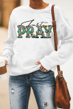 Just Pray Print Pullover Longsleeve Sweatshirt Unishe Wholesale