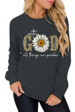 God Christian Print Pullover Longsleeve Sweatshirt Unishe Wholesale