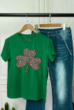 St. Patrick's Day Green Short Sleeve Graphic Tee UNISHE Wholesale