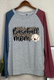 Baseball Mom Print Long Sleeves Top Women Unishe Wholesale