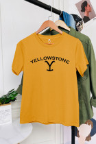 Yellowstone Print Short Sleeve Graphic Tee Unishe Wholesale