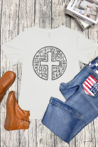 Cross With Words Easter Christian Short Sleeve Graphic Tee Unishe Wholesale