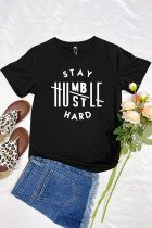 Stay Humble Hustle Hard Short Sleeve Graphic Tee Unishe Wholesale