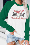 THIS BASEBALL MOM LOVES HER BASEBALL BOYS Print Long Sleeves Top Women Unishe Wholesale
