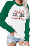 THIS BASEBALL MOM LOVES HER BASEBALL BOYS Print Long Sleeves Top Women Unishe Wholesale