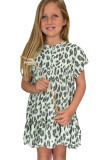 Little Girl Leopard Ruffle Dress